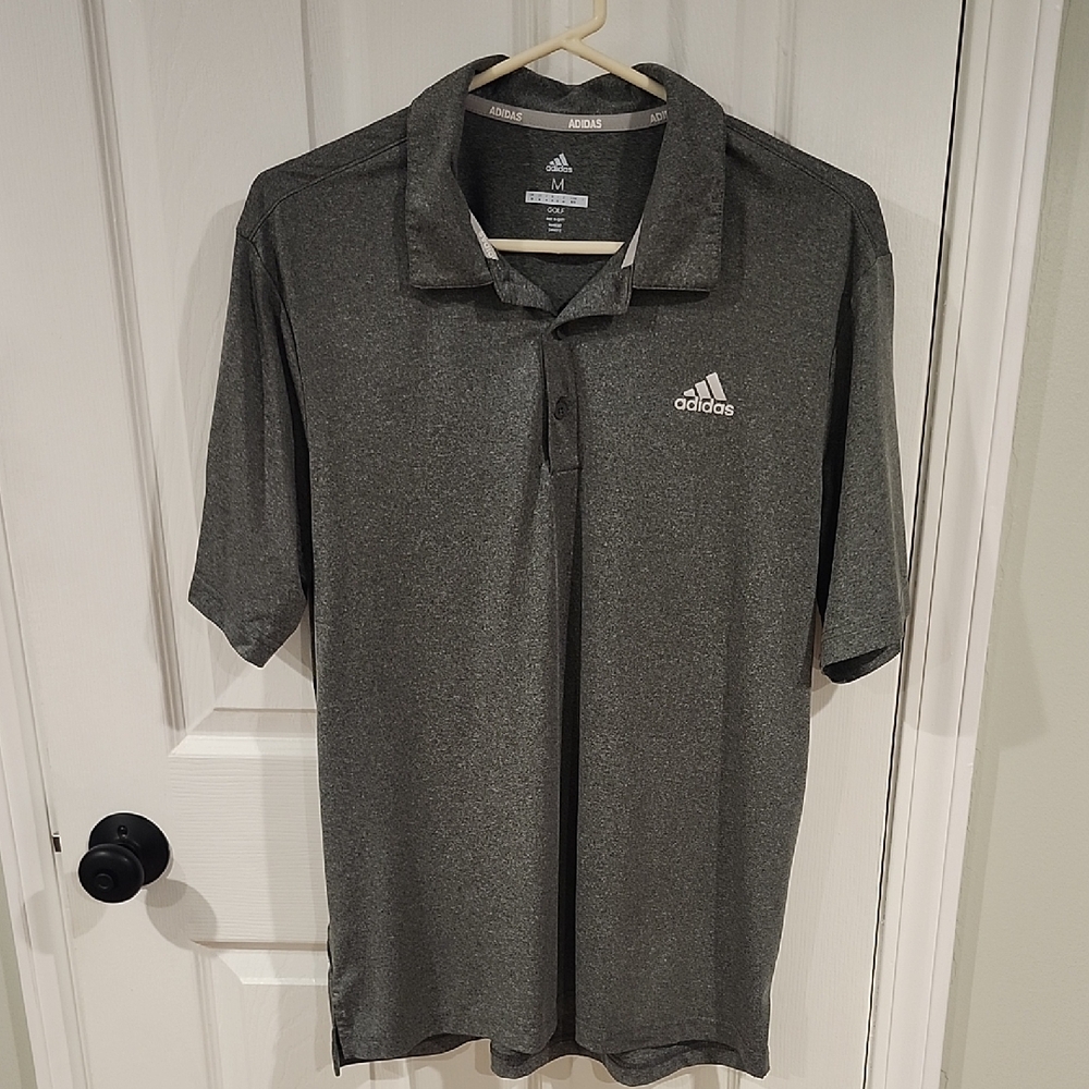 Adidas Men's Charcoal Polo Shirt